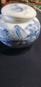 手绘青花瓷罐-72