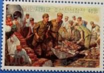 念椿萱 朝鲜邮票3151中国人民志愿军抗美援朝战争40朝鲜元全新