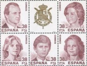 念椿萱 西班牙邮票2627-2631BL27 1984年西班牙国际邮展5全新
