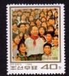 念椿萱 朝鲜邮票3503A毛泽东和少年儿童40朝鲜元全新