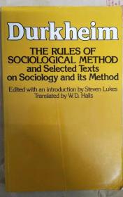 The Rules of Sociological Method (迪尔凯姆《社会学方法的准则》英文原版）