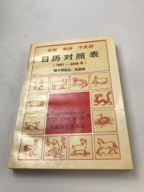 日歷對(duì)照表