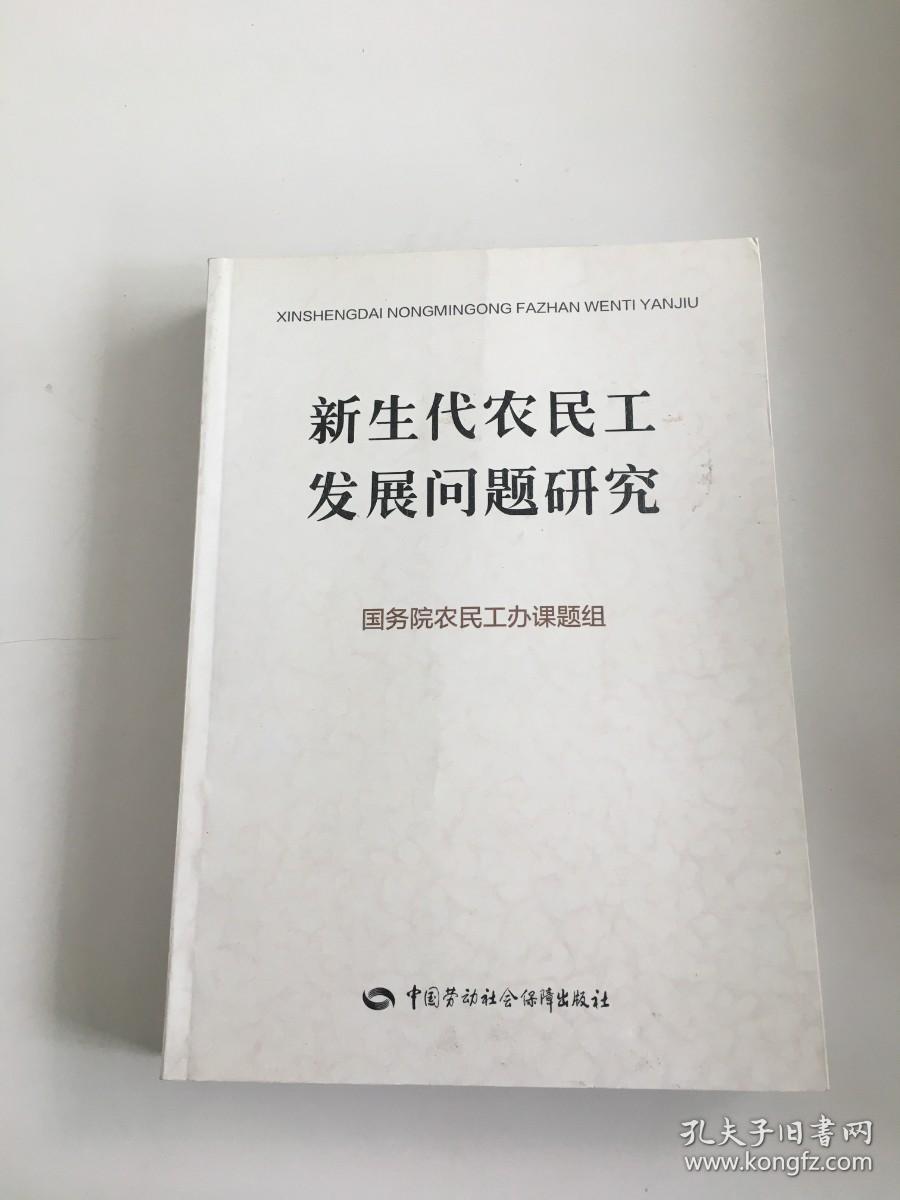 新生代农民工发展问题研究