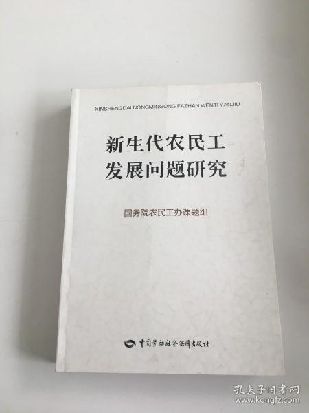 新生代农民工发展问题研究