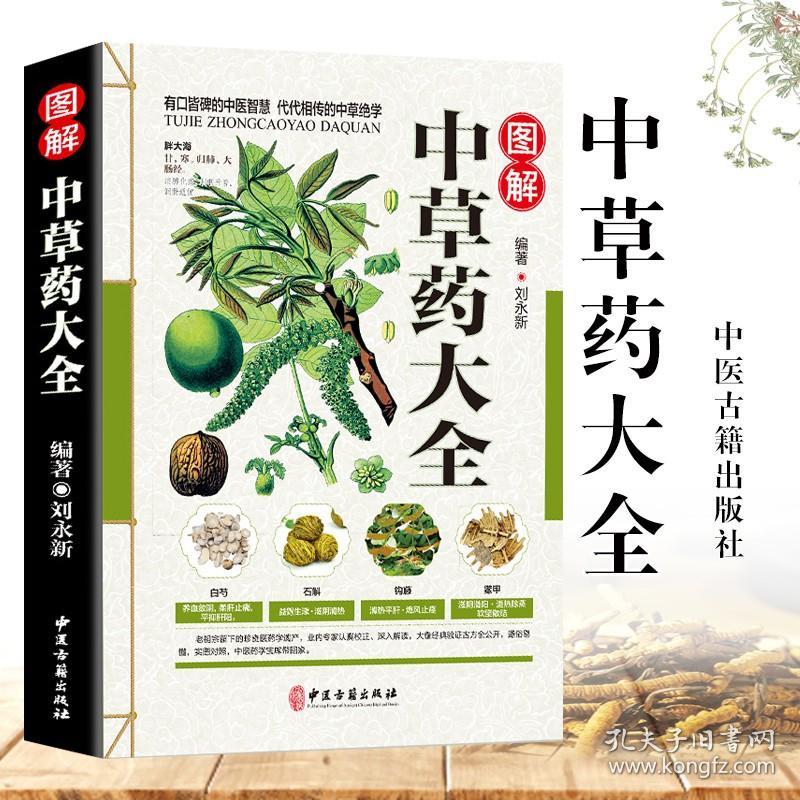 正版现货彩图中草药大全书 图解彩图 药方中药配方大全 中草药 处方医学类养生入门书籍 零基础学中医自学入门 基础理论药性赋