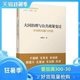 大国治理与公共政策变迁：中国的问题与经验（国家治理与政府创新丛书）