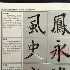 欧阳询书九成宫(全套2册) 名碑名帖速成描红初学者毛笔书法入门基础教程 楷书临习技法精讲字帖碑帖法帖技法汉字结构分析正版书籍