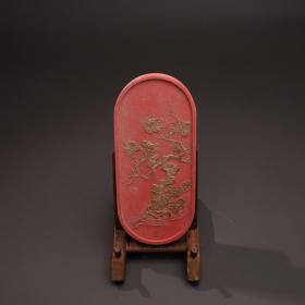 旧藏彩墨：仙李蟠根 工艺精美，品相好，收藏佳品！ 尺寸：长21.8cm，宽10cm，厚2cm，重655.5g