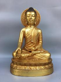 铜鎏金释迦牟尼佛像