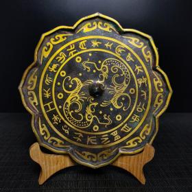 战国青铜——错金八角铜镜