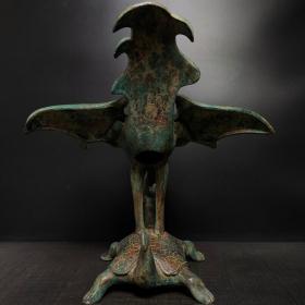 战国青铜——龟鸟挂钟
