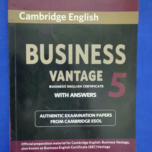 Cambridge English Business 5 Vantage Student's Book with Answers [Cambridge ESOL]