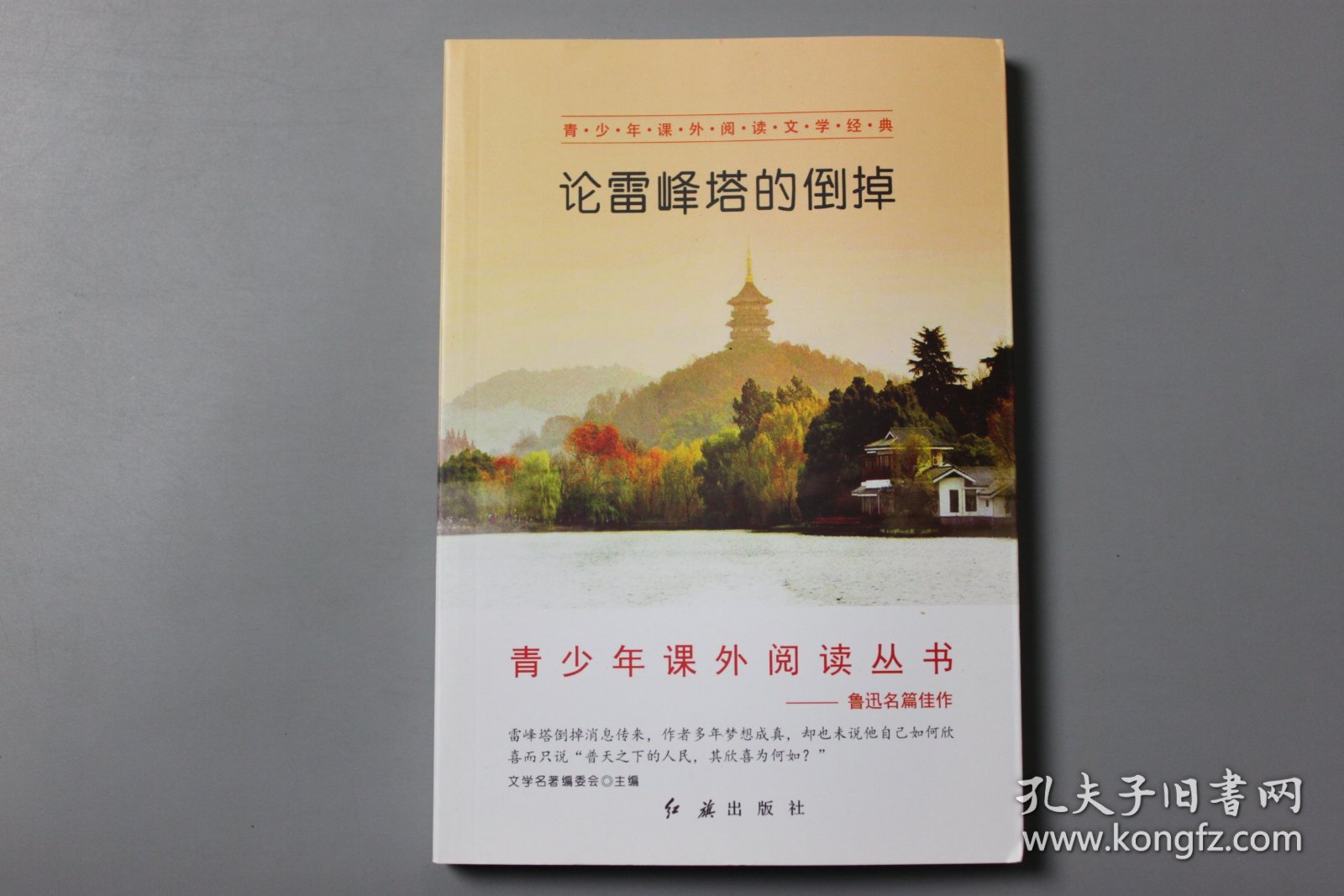 观古楼||2019年《青少年课外阅读文学经典—论雷峰塔的倒掉》  文学名著编委会 主编/红旗出版社  2018年11月北京第1版/2019年10月北京第4次印刷