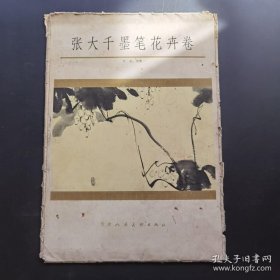 《张大千墨笔花卉卷》--品如图自定-