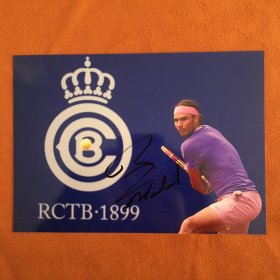 拉菲尔·纳达尔（Rafael Nadal）签名照片 7寸 西班牙网球运动员 2024A