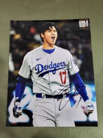 大谷翔平 Ohtani Shohei 亲笔签名照片 10寸 职业棒球运动员 2023C