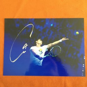 卡洛斯·阿尔卡拉斯（Carlos Alcaraz）签名照片 7寸 西班牙网球运动员 2024B