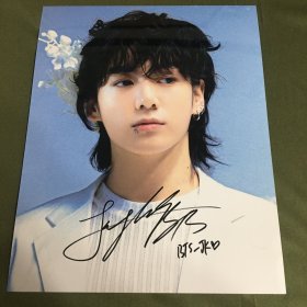 BTS Jung Kook 田柾国  签名照片 GOLDEN 专辑  宣传照 限量收藏 K-POP 10寸 202312