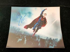 Henry Cavill (Superman) 亨利卡维尔 超人 亲笔签名照 10寸 欧美明星周边收藏 E