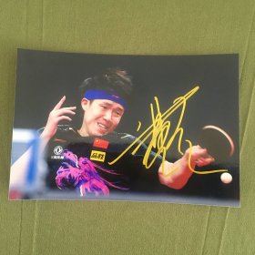 王楚钦 大头 Wang Chuqin 亲笔签名照片  乒乓球运动员 6寸 2023A