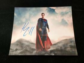 Henry Cavill (Superman) 亨利卡维尔 超人 亲笔签名照 10寸 欧美明星周边收藏 D
