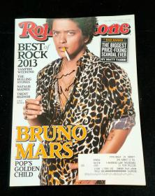 布鲁诺·马尔斯（Bruno Mars）火星哥 亲笔签名杂志 滚石 ROLLING STONE 早期 品相完好