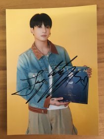 BTS Jung Kook 田柾国  签名照片 GOLDEN 专辑  宣传照 限量收藏 K-POP 7寸 202311A