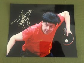 王楚钦 大头 Wang Chuqin 亲笔签名照片  乒乓球运动员 10寸 2023A
