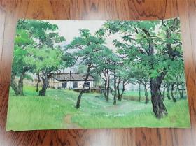 朝鲜画家 安尚木 院落