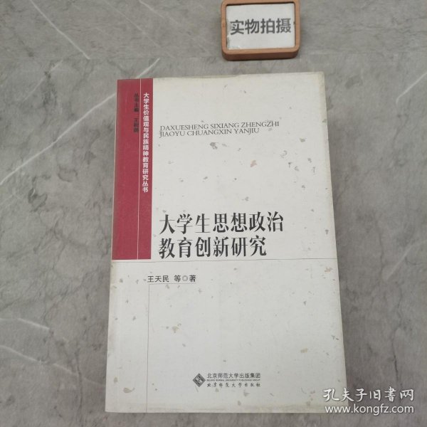 大学生价值观与民族精神教育研究丛书:大学生思想政治教育创新研究