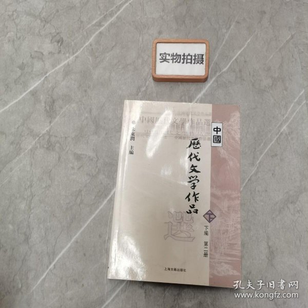 中国历代文学作品  下  （下编 第2册）