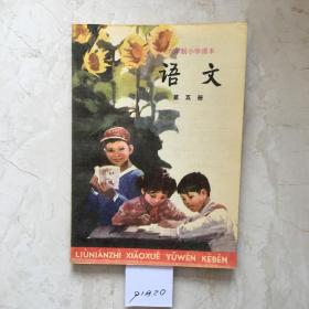 六年制小学课本：语文（第五册，库存新书无笔迹）（91820）