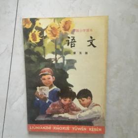 六年制小学课本：语文（第五册，库存新书无笔迹）（91876）