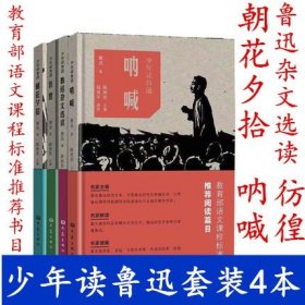 少年读鲁迅套装4册 朝花夕拾+呐喊+彷徨+杂文  赵延年插画版 北京鲁博副馆长研究室主任陈漱渝主编 配套课本 大象出版社