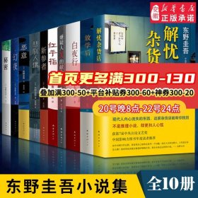 东野圭吾小说集 全套十册 白夜行放学后 解忧杂货店 秘密幻夜恶意悲剧人偶新参者红手指 嫌疑人X的献身