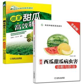 甜瓜种植技术 棚室甜瓜高效栽培 图说西瓜甜瓜病虫害诊断与防治 彩色照片图及病原菌显微图片角度描述病虫害综合防治方法农业书籍