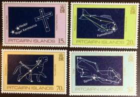 皮特凯恩群岛1984年小犬星座南十星座等天文星座4全新