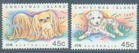 圣诞岛 1994年生肖狗年邮票