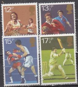 英国1980年《各种体育纪念》邮票