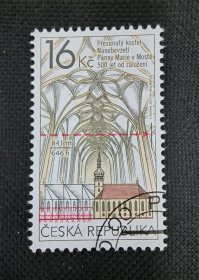 捷克2017年圣母升天教堂建筑1全销 雕刻版