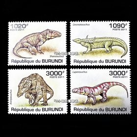 非洲布隆迪邮票 2011年 爬行动物蜥蜴变色龙 4全