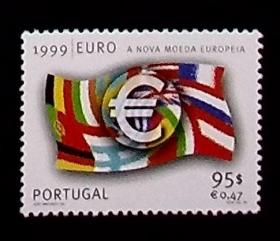 葡萄牙 1999年 引入欧元 1全新