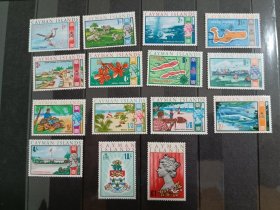 开曼群岛1969年发行风光普通邮票
