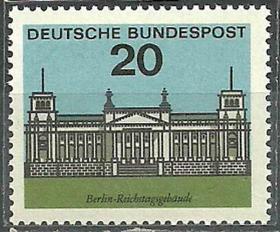 德国1964年邮票-柏林国会大厦