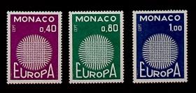 摩纳哥 1970年 欧罗巴 3全新