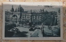 西班牙 1948 实寄明信片 巴塞罗那