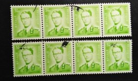 比利时邮票 8张 信销
