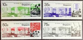 新加坡1985年住房发展邮票 4全新 原胶全品