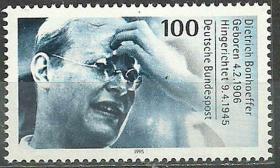 德国1995年《新教神学家包荷弗逝世50周年》邮票
