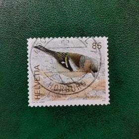 瑞士2007年鸟类邮票信销一枚